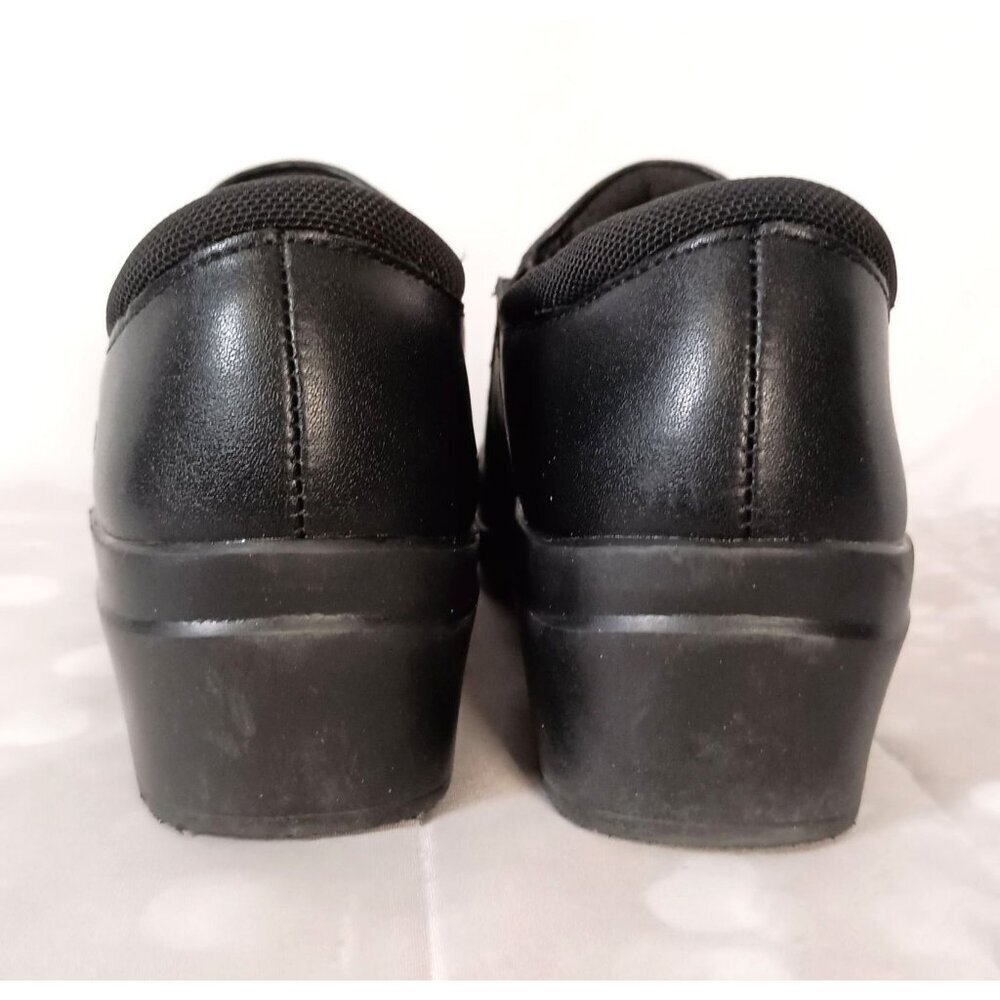 Clarks Angie Pearl Black Slip On Shoes Women 7.5 Comfort Round Toe - Picture 2 of 10